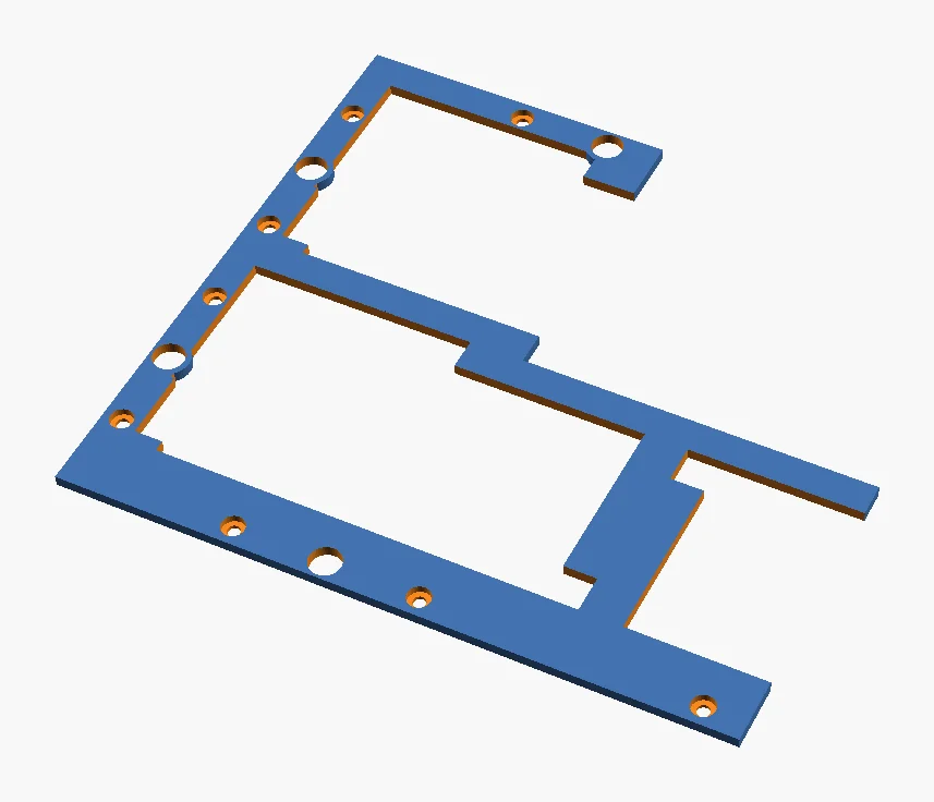 One of the clamp rings, with its stepped joint